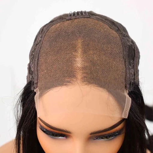 Human hair hub closure lace bob (10)