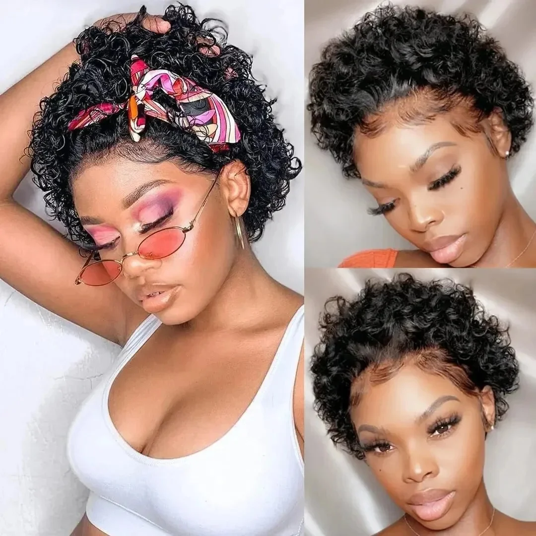 13x1 pixie cut curly lace wigs human hair short curly brazilian human hair wigs (2)