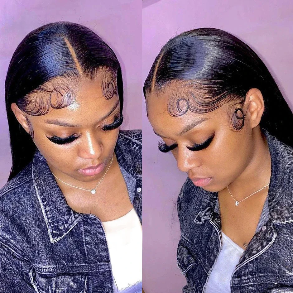 13x4 straight lace front wigs straight human hair wigs (2)