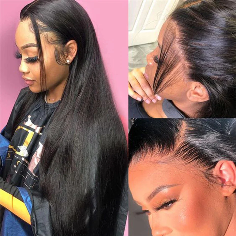 13x4 straight lace front wigs straight human hair wigs (3)