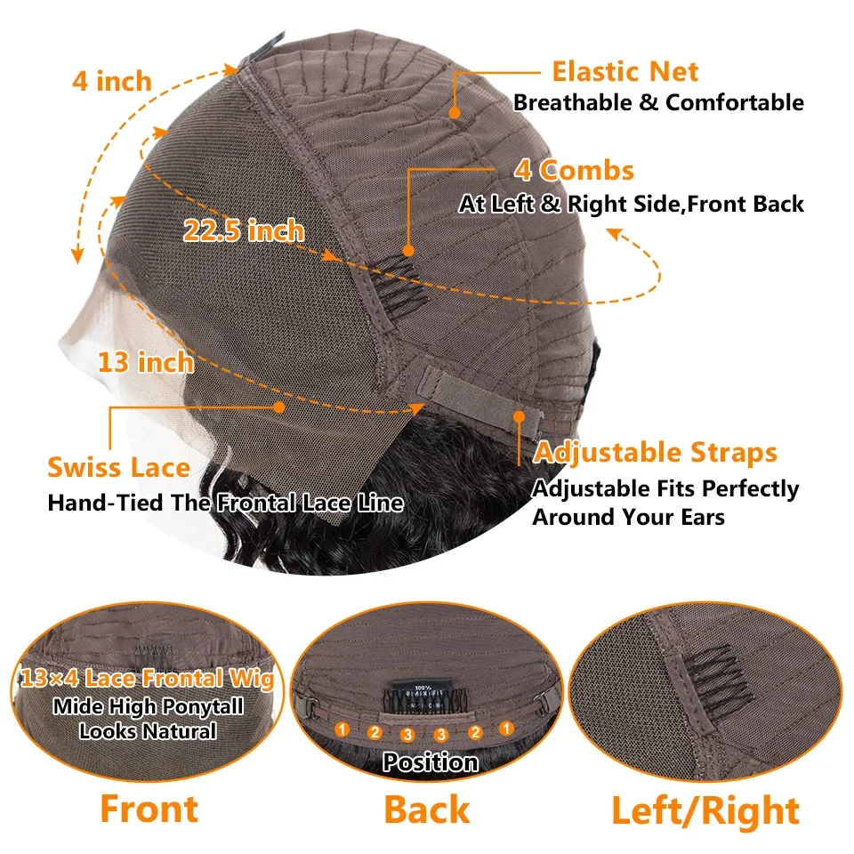 13x4 straight lace front wigs straight human hair wigs (8)