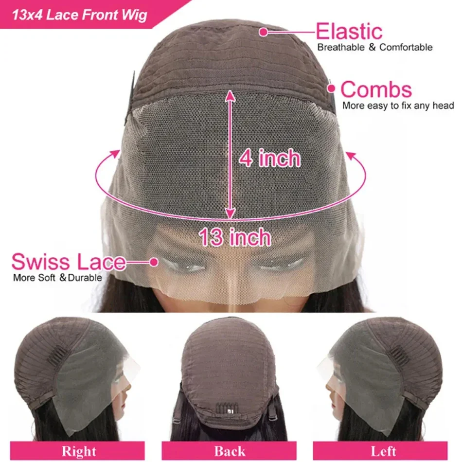 Wear and go glueless human hair wig pre cut 16inch loose water wave (4)