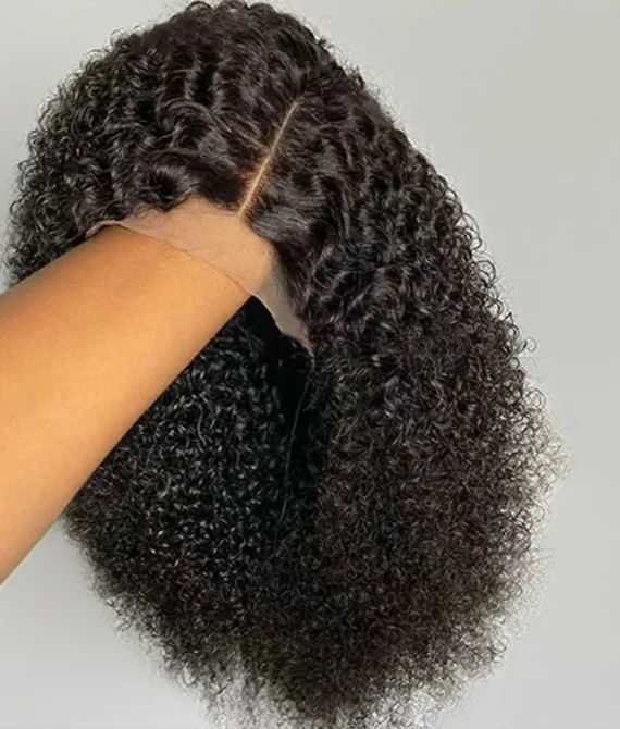 Jerry Curl Glueless Wig – 14 Inches | 13×6 HD Lace Frontal | 100% Human Hair | 250% Density