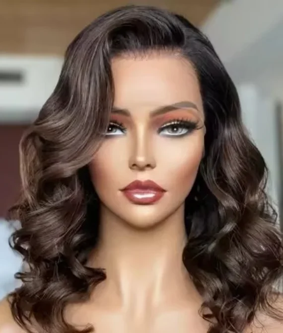 200% Short Body Water Wave Bob 13×6 HD Lace Frontal Human Hair Wigs