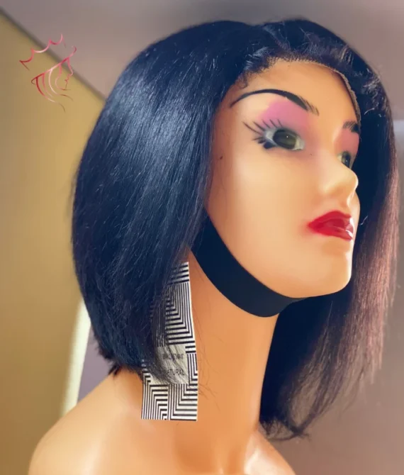 Kinky Curly Wig with Side Part – 10 Inches | 100% Human Hair | Natural Look | Ready to Wear