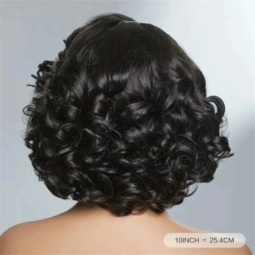 Loose Bouncy Wave Short Bob Wigs Raw (1)