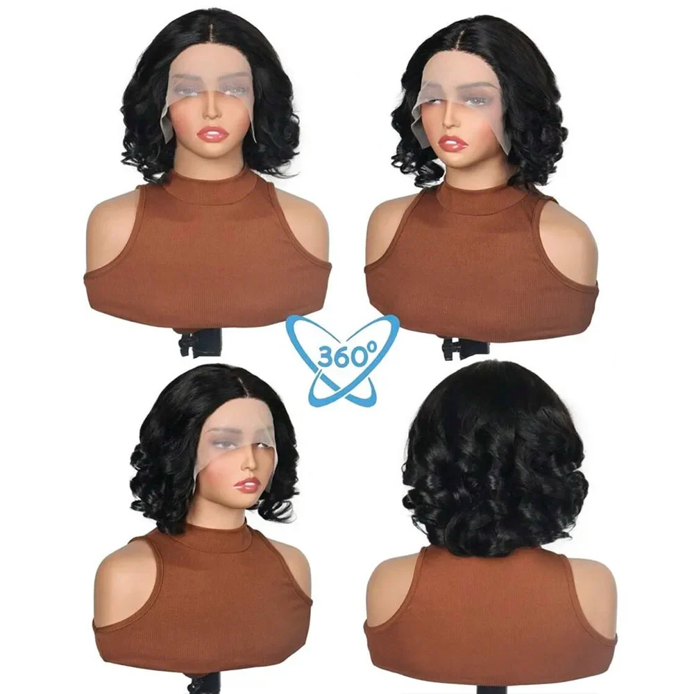 Loose Bouncy Wave Short Bob Wigs Raw (6)