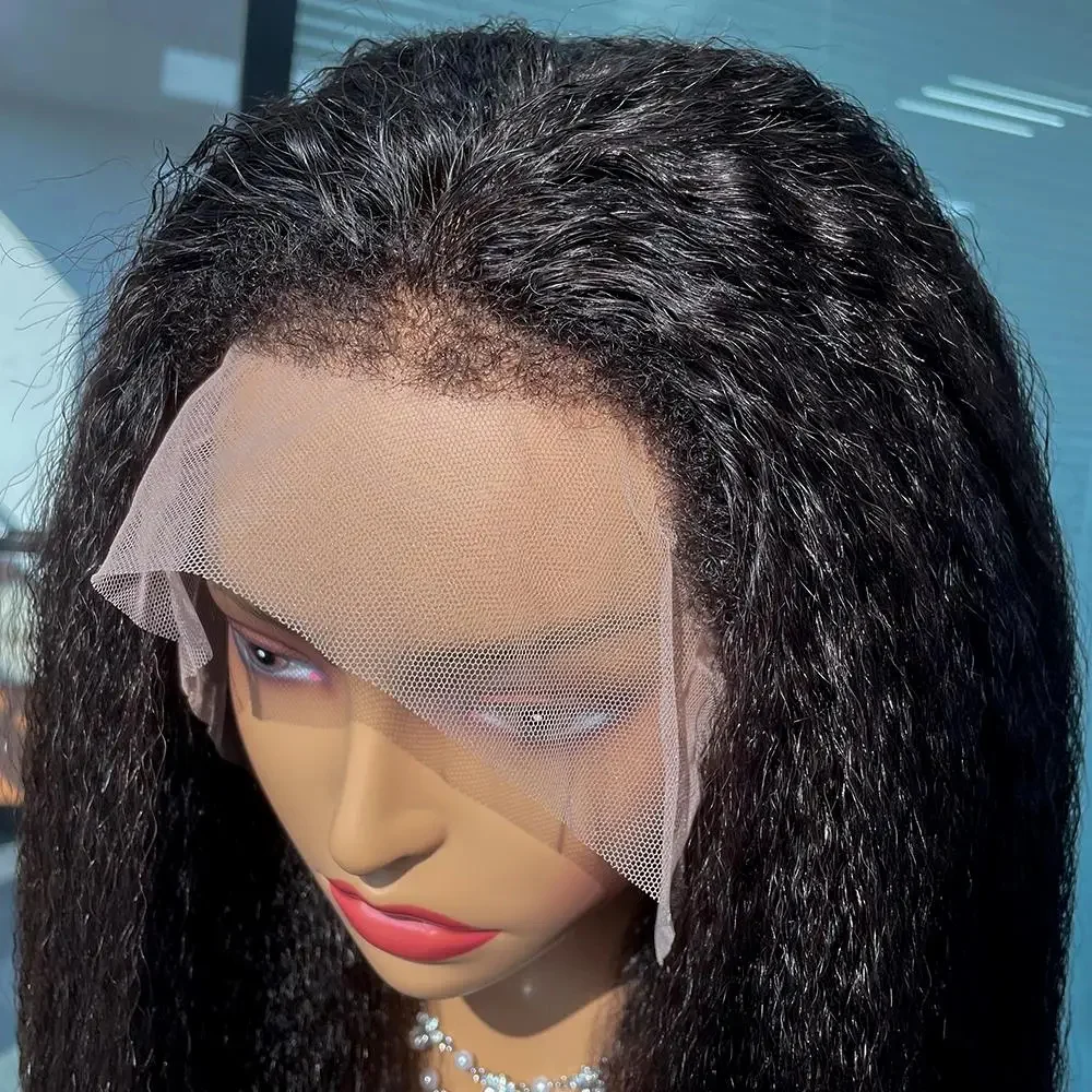 Yaki Kinky with 4c hairline 13×6 HD lace (5)