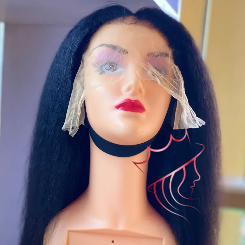 Yaki Kinky with 4c hairline 13×6 HD lace